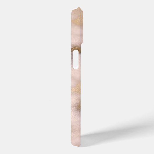 Creamy Gold Pink Marble Pattern Case-Mate iPhone Case (Achterkant / Rechts)