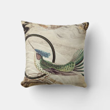 Creamy Ivory Artistic Abstract Hummingbird Design