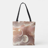 Creamy Ivory Peach Moon Soft Glow Tote Bag (Achterkant)