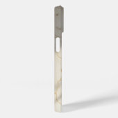 Creamy Marble Monogram Barely There iPhone Case (Achterkant / Rechts)