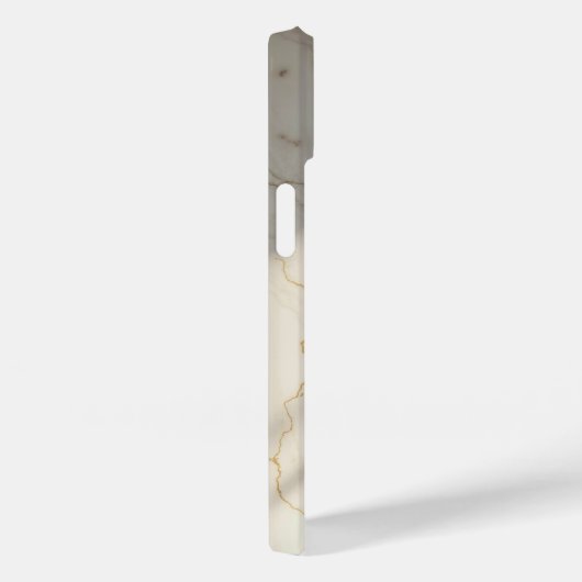 Creamy Marble Monogram Barely There iPhone Case (Achterkant / Rechts)