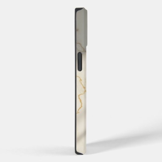 Creamy Marble Monogram Tough Style iPhone Case (Achterkant / Rechts)