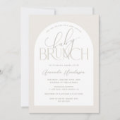 Creamy Neutral Baby Brunch Baby shower Kaart (Voorkant)