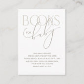 Creamy Neutral Book Request Enclosure Kaart (Voorkant)