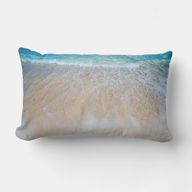 Creamy Ocean Water on Beach Kussen (Voorkant)