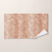 Creamy Peach Roos Blush Leopard Print Bad Handdoek (Handdoek)