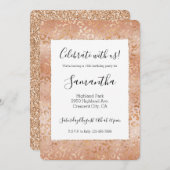 Creamy Peach Roos Blush Leopard Print Kaart (Voorkant / Achterkant)