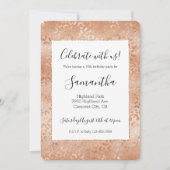 Creamy Peach Roos Blush Leopard Print Kaart (Voorkant)