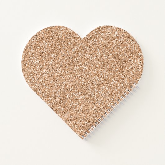 Creamy Peach Roos Blush Leopard Print Notitieboek (Achterkant)