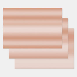 Creamy Peach Roos Blush Ombre Inpakpapier Vel