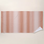 Creamy Peach Roos Blush Ombre Strandlaken (Voorkant)