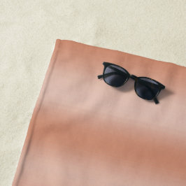 Creamy Peach Roos Blush Ombre Strandlaken