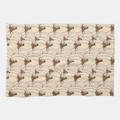 Creamy Pumpkin Pattern Herfst Kitchen Towel Theedoek (Horizontaal)