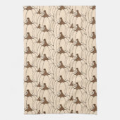 Creamy Pumpkin Pattern Herfst Kitchen Towel Theedoek (Verticaal)