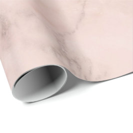 Creamy Roos Gold Powder Coral Blush Marble Stone Cadeaupapier