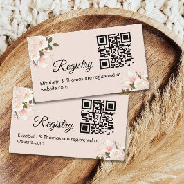 Creamy Rose Garden Bridal Celebration Informatiekaartje