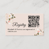 Creamy Rose Garden Bridal Celebration Informatiekaartje (Voorkant)