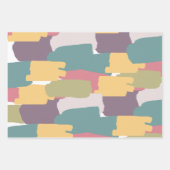 Creamy Summer Colors Splash Pattern Inpakpapier Vel (Voorkant 2)