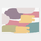 Creamy Summer Colors Splash Pattern Inpakpapier Vel (Voorkant)