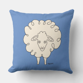Creamy Whimsical Sheep Sierkussen
