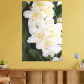 Creamy White Floral Canvas Afdruk (Insitu (Woonkamer))