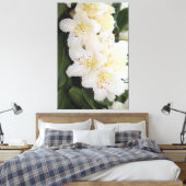 Creamy White Floral Canvas Afdruk (Insitu (Slaapkamer))