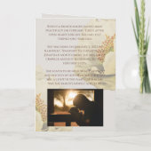 Creamy White Florals Folded Funeral Programme Programma (Achterkant)