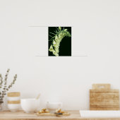 Creamy White Foxglove Flowers Poster (Keuken)