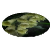 Creamy White Foxglove Flowers Snijplank (Hoek)