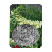 Creamy White Foxglove Flowers Voeg je foto toe Magneet (Verticaal)