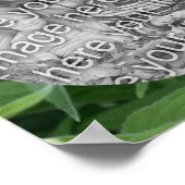 Creamy White Foxglove Flowers Voeg je foto toe Poster (Hoek)