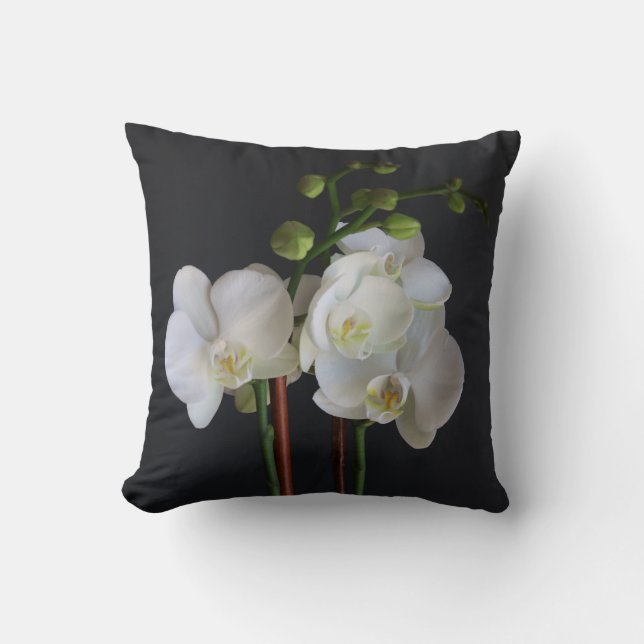 Creamy White Orchid Kussen (Voorkant)