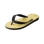 Creamy Yellow Swiss Cheese Cute Personated Kinder Teenslippers (Schuin)