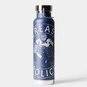 Crease Police Hockey Doelman Netbewaker Waterfles (Links)