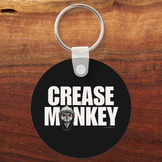 Creaseaap (Hockey Goalie) Sleutelhanger (Voorkant)