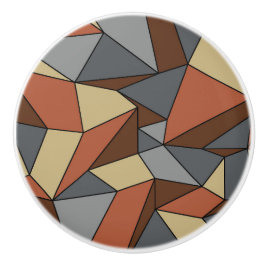 "Creases" Bruin & Grijs Keramische Knop