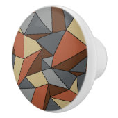 "Creases" Bruin & Grijs Keramische Knop (Rechts)