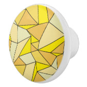 "Creases" geel Keramische Knop (Rechts)