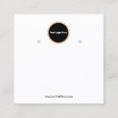 Creat Your Custom Logo Earring Display Card  Vierkante Visitekaartje (Voorkant)