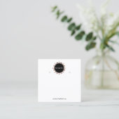 Creat Your Custom Logo Earring Display Card Vierkante Visitekaartje (Staand voorkant)