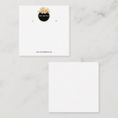 Creat Your Custom Logo Earring Display Card  Vierkante Visitekaartje (Voorkant / Achterkant)