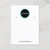 Creat Your Custom Logo Earring Display Card  Visitekaartje (Voorkant)