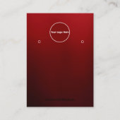 Creat Your Custom Logo Earring Display Card Visitekaartje (Voorkant)