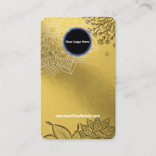 Creat Your Custom Logo Earring Display Card  Visitekaartje (Voorkant)