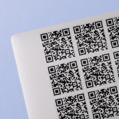 Create 9 Scannable QR Codes | Transparent Sticker