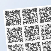 Create 9 Scannable QR Codes | Transparent Sticker