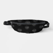 Create a Custom Black Fanny Pack with Logo Patter Heuptasje (Voorkant)