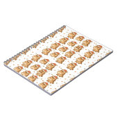 Create a cute horse wearing a tiny Christmas hat Notitieboek (Linkerzijde)