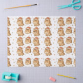 Create a cute horse wearing a tiny Christmas hat Tissuepapier (Craft)