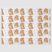 Create a cute horse wearing a tiny Christmas hat Tissuepapier (Voorkant)